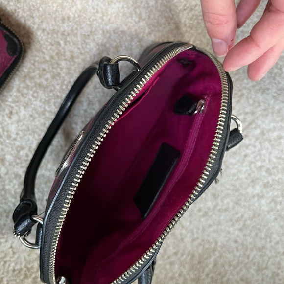 Authentic Coach Purse.  Pink/Purple cheetah print. Discontinued design. - Picture 4 of 5